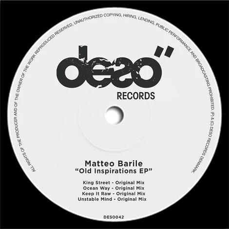 image cover: Matteo Barile - Old Inspirations EP [DES0042]