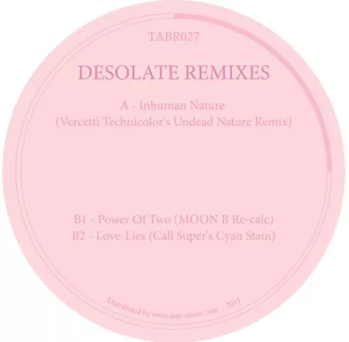 image cover: John Heckle - Desolate Remixes [VINYLTABR027]