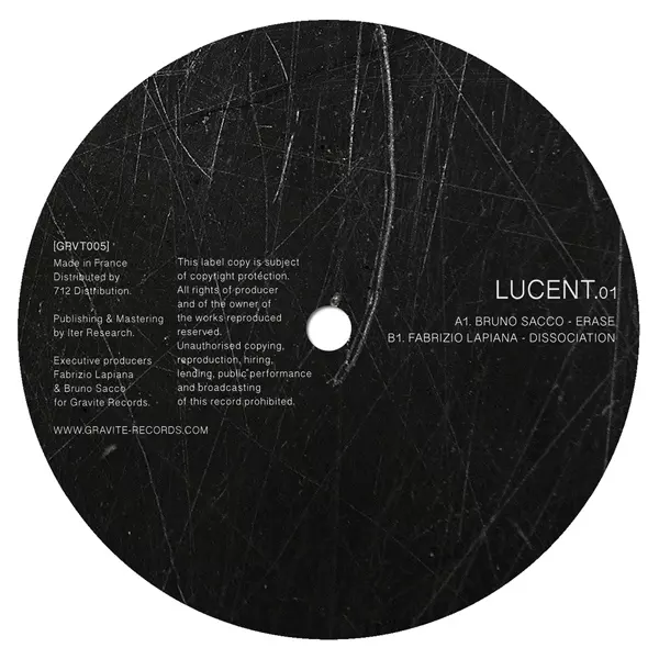 image cover: Bruno Sacco, Fabrizio Lapiana - Lucent.01 [GRVT005]