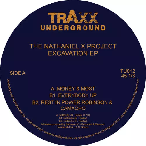 image cover: The Nathaniel X Project - Excavation EP [VINYLTU012]