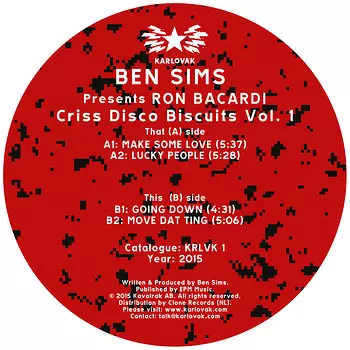 image cover: Ben Sims Presents Ron Bacardi - Criss Disco Biscuits Vol. 1 EP [KRLVK1]