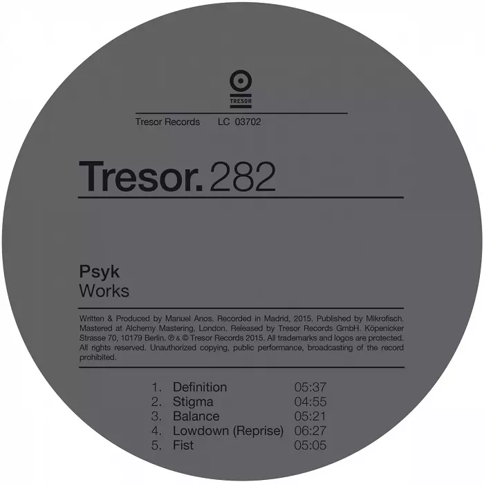 image cover: Psyk - Works [TRESOR282]