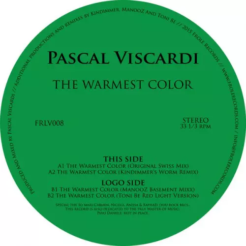 image cover: Pascal Viscardi - The Warmest Color / Frole Records / FRLV008