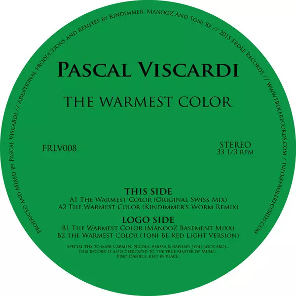 image cover: Pascal Viscardi - The Warmest Color / Frole Records / FRLV008