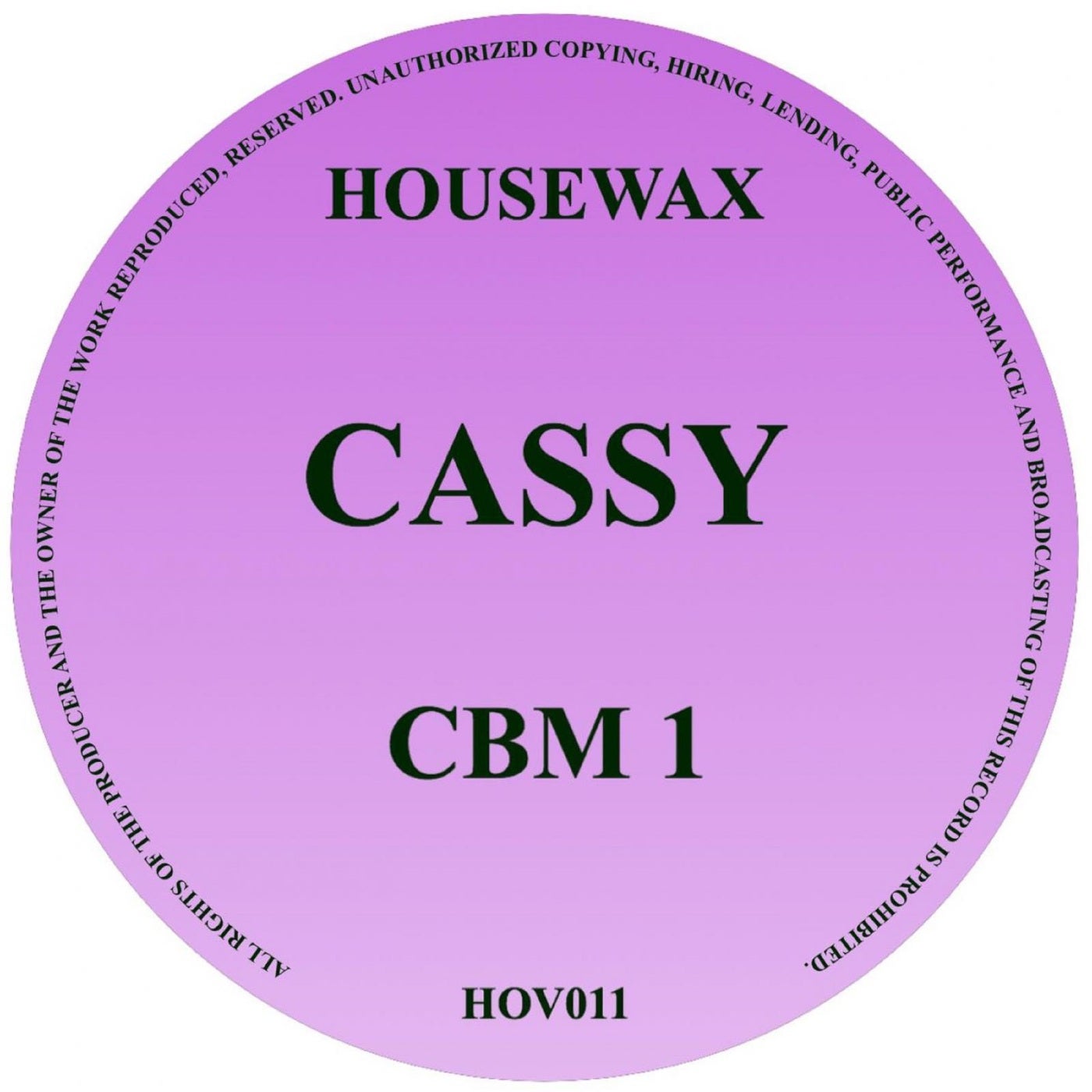 image cover: Cassy - CBM 1 / HOV011