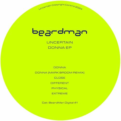 image cover: Uncertain - Donna EP on Beard Man