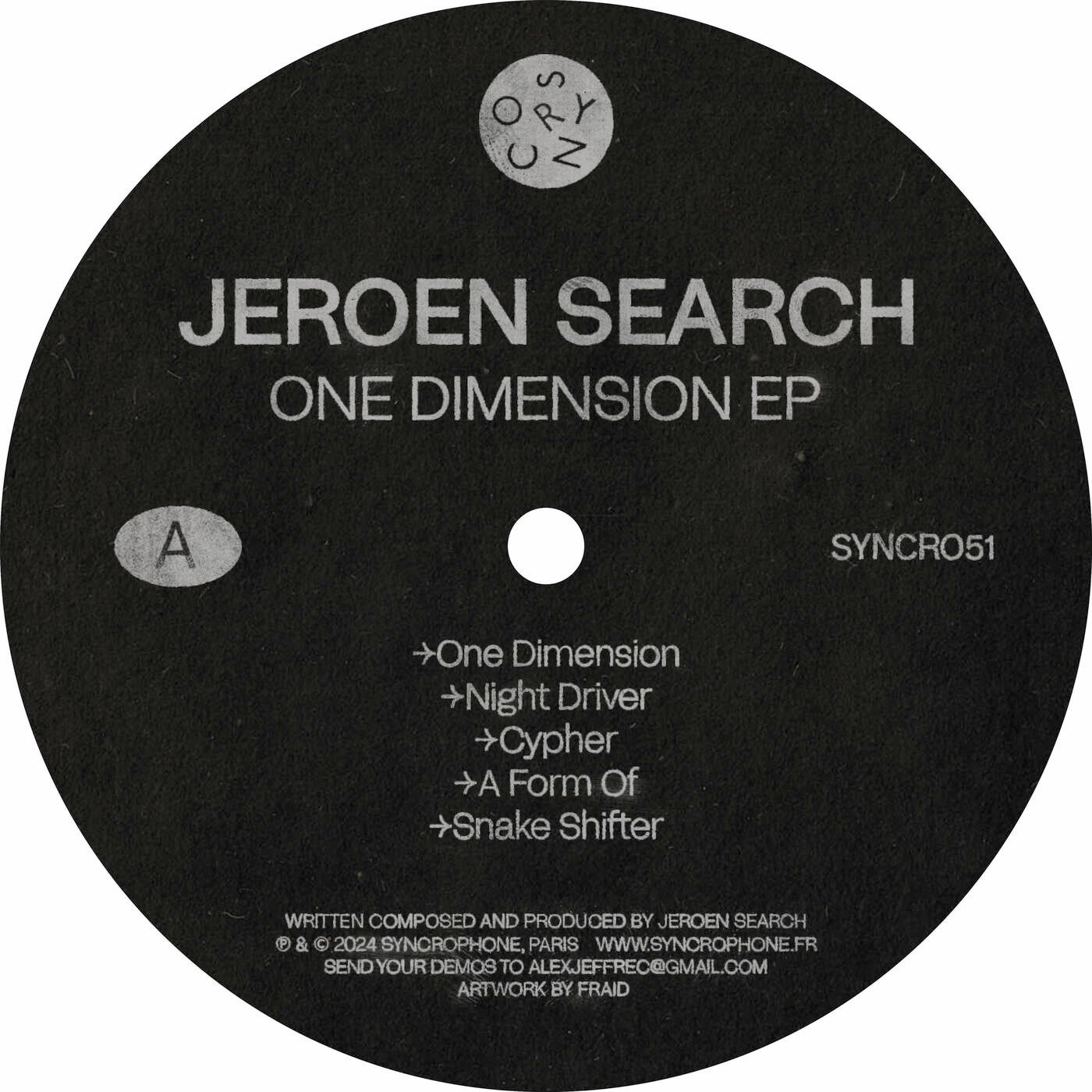 image cover: Jeroen Search - One Dimension on Syncrophone