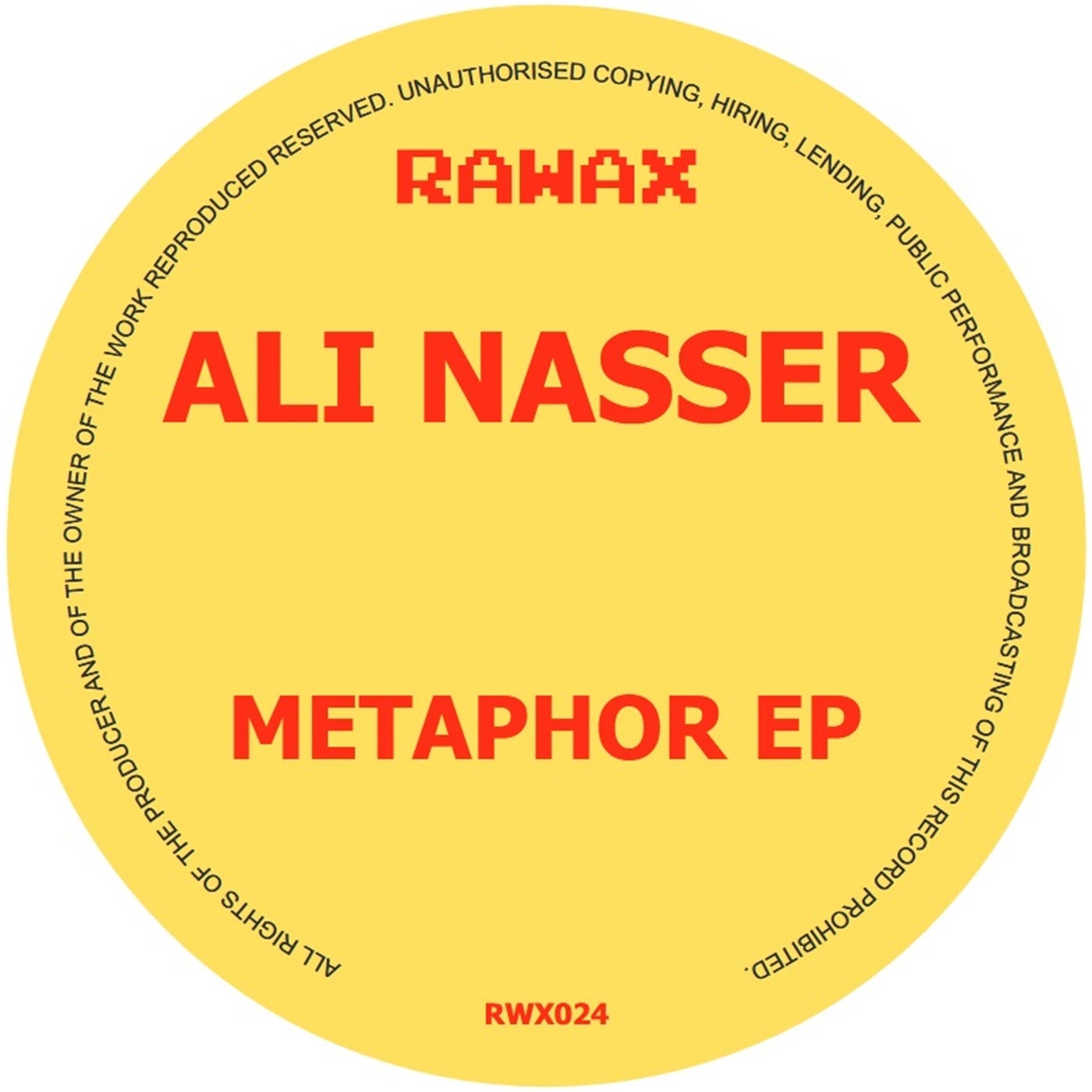 image cover: Ali Nasser - Metaphor EP on Rawax