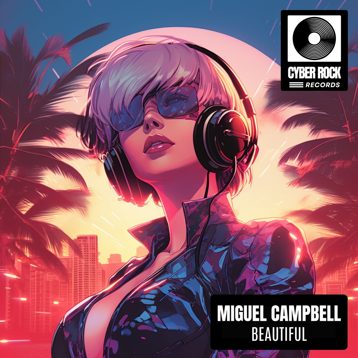 image cover: Miguel Campbell - Beautiful on Cyber Rock Records