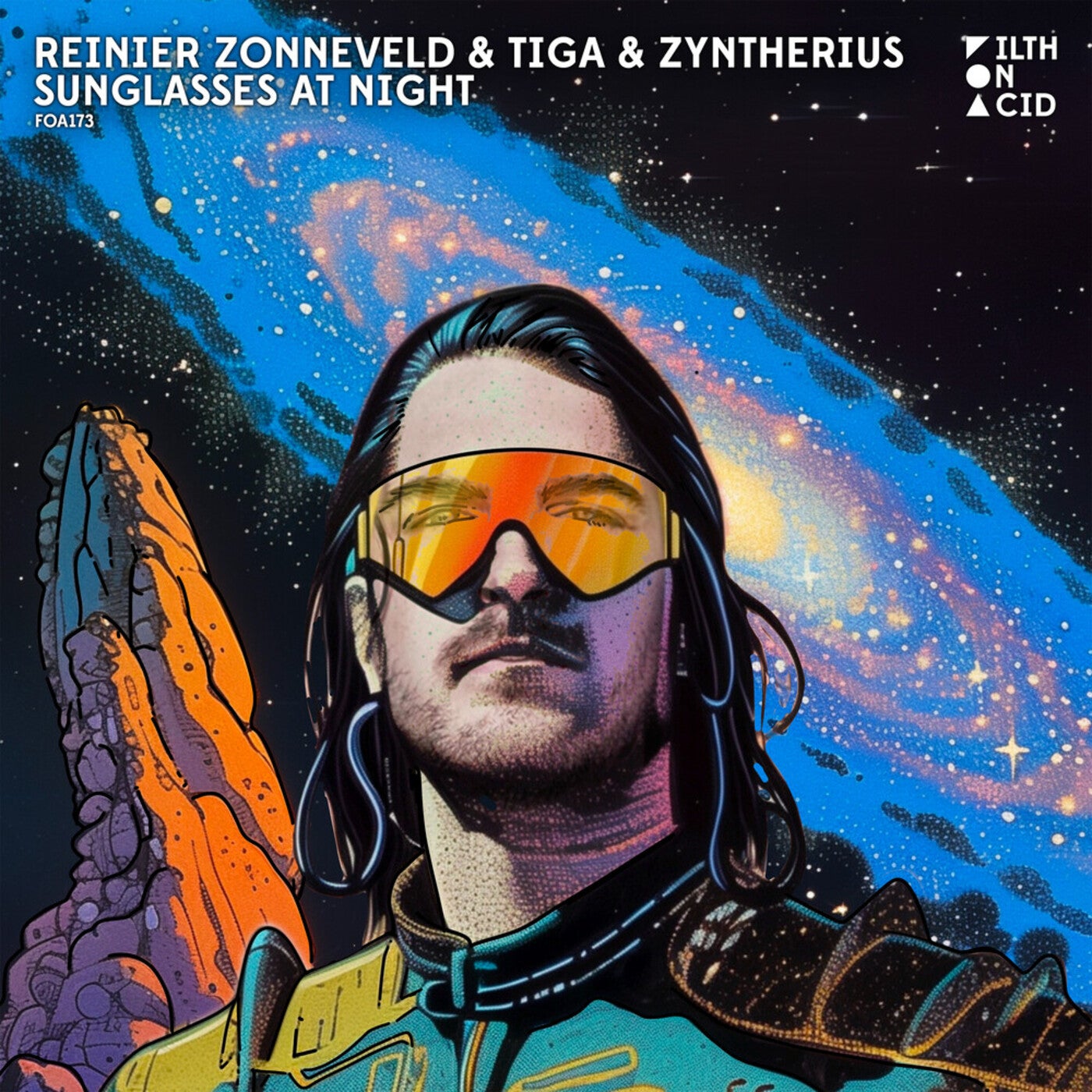 image cover: Tiga, Zyntherius, Reinier Zonneveld - Sunglasses at Night on Filth on Acid