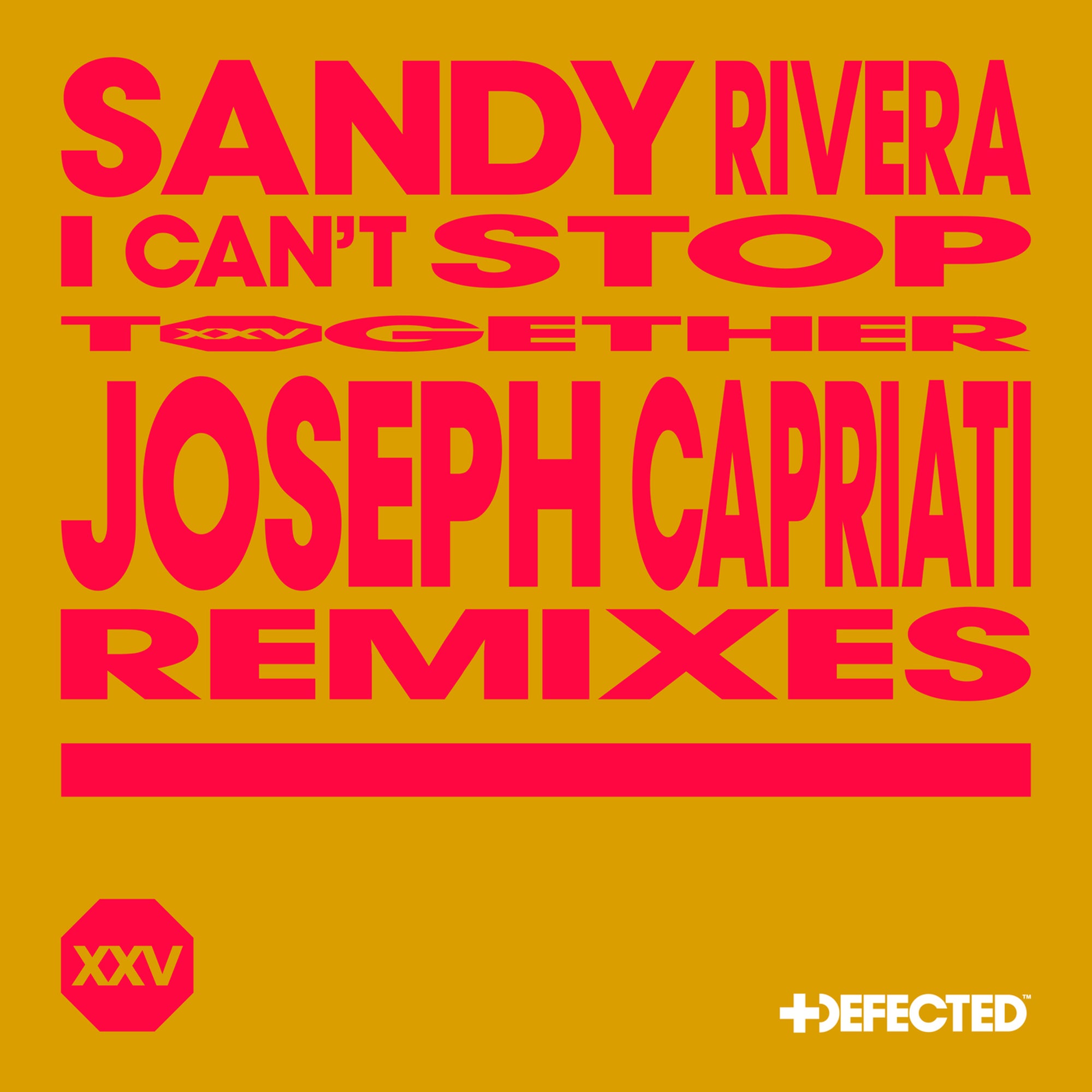 image cover: Sandy Rivera - I Can't Stop - Joseph Capriati Remixes on Defected