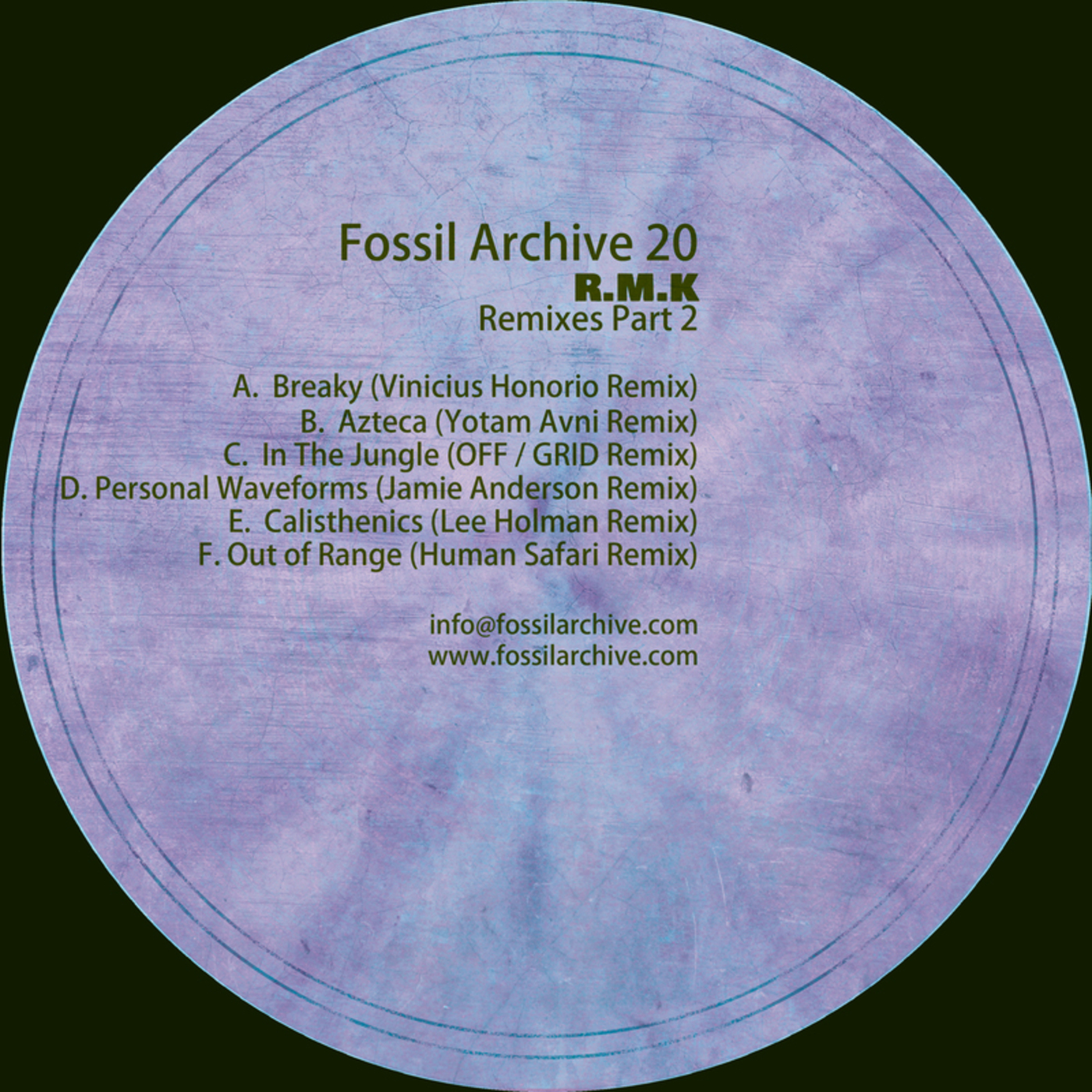 image cover: R.M.K - Remixes Part 2 on Fossil Archive