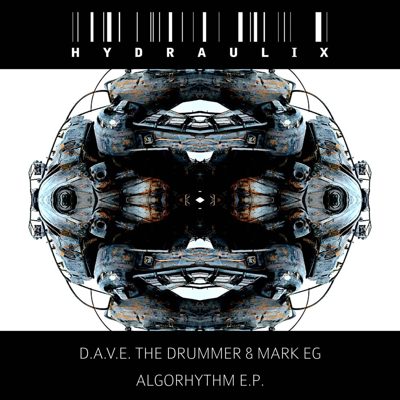 image cover: Mark EG, D.A.V.E. The Drummer - ALGORHYTHM E.P. on Hydraulix