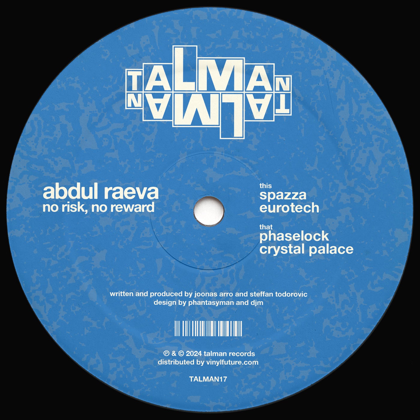 Cover Image for Abdul Raeva - No Risk, No Reward on Talman Records