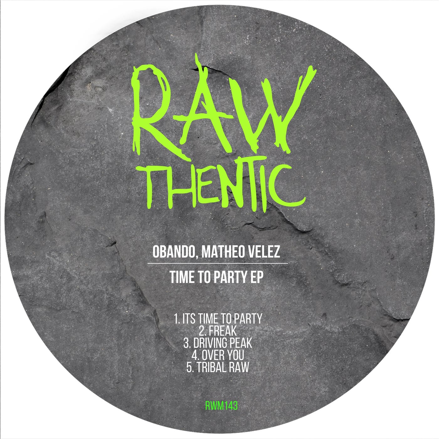 Cover Image for Obando, Matheo Velez - Time To Party EP on Rawthentic Music