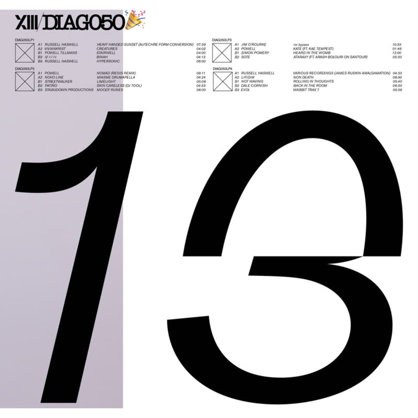 image cover: VA - 13 (LP1) on Diagonal Records