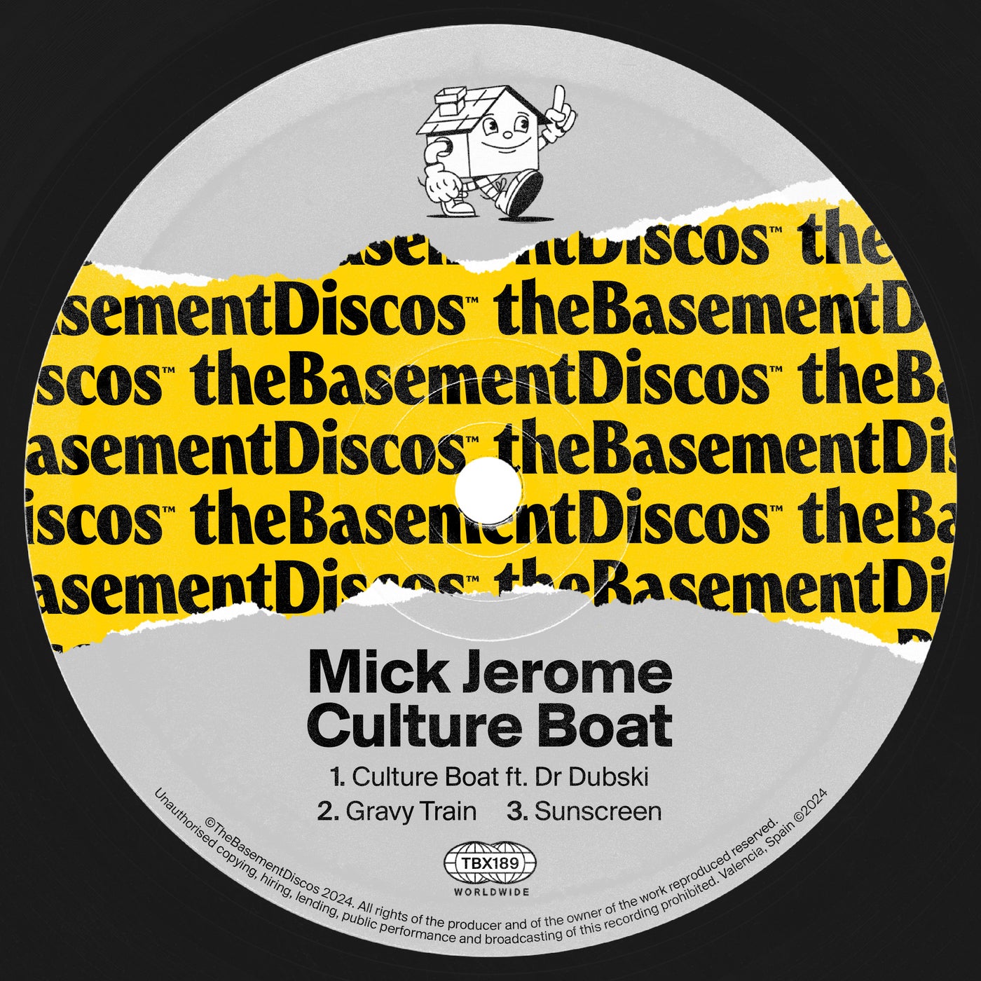 Cover Image for Mick Jerome, Dr Dubski - Culture Boat on theBasement Discos