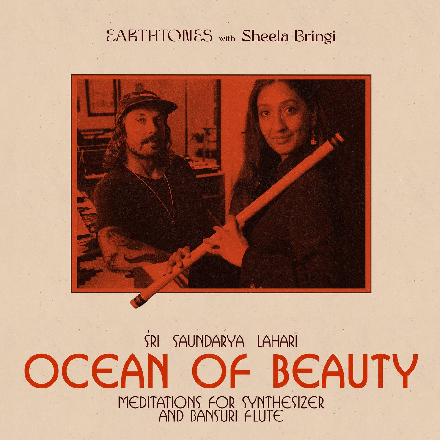 image cover: Earthtones, Sheela Bringi - Ocean of Beauty: Meditations for Synthesizer and Bansuri Flute on Multi Culti