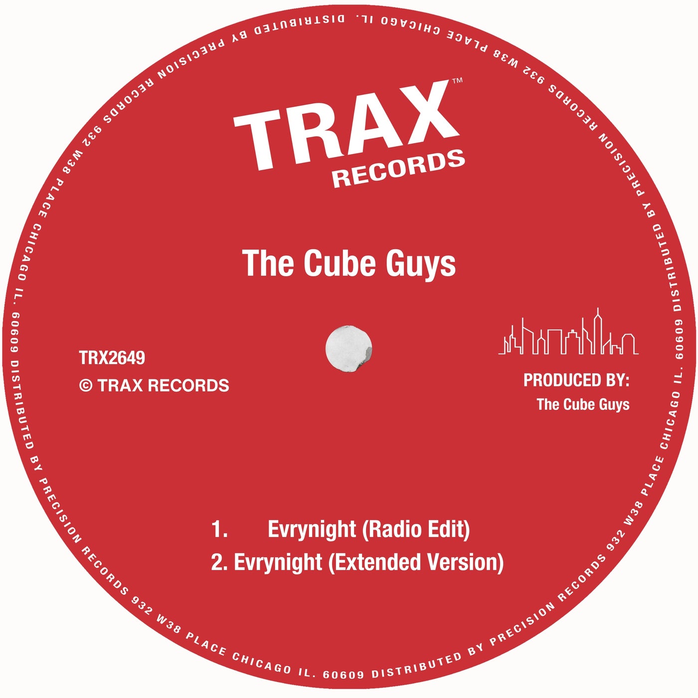 Cover Image for The Cube Guys - Evrynight on Trax Records