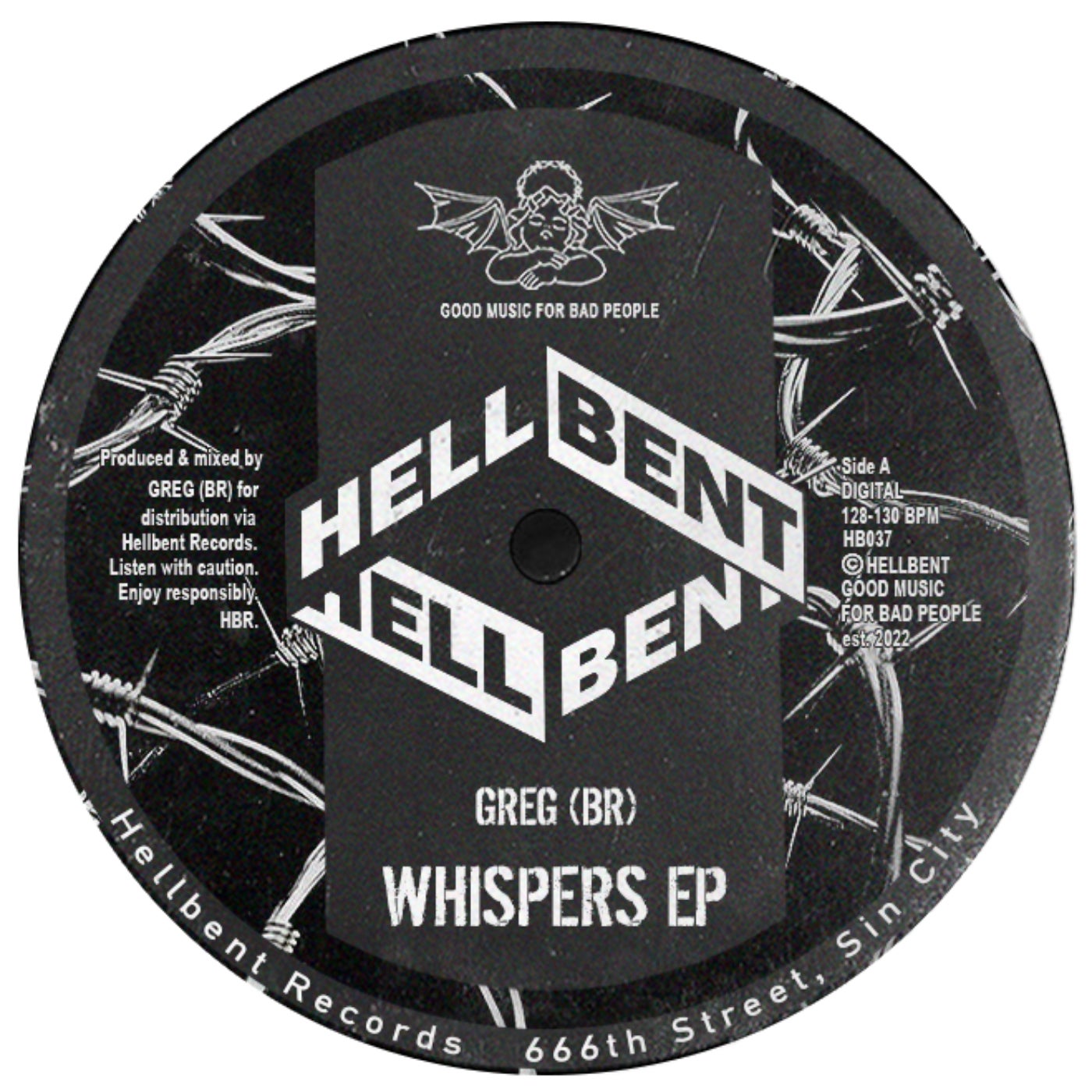 image cover: GREG (BR) - Whispers EP on Hellbent Records