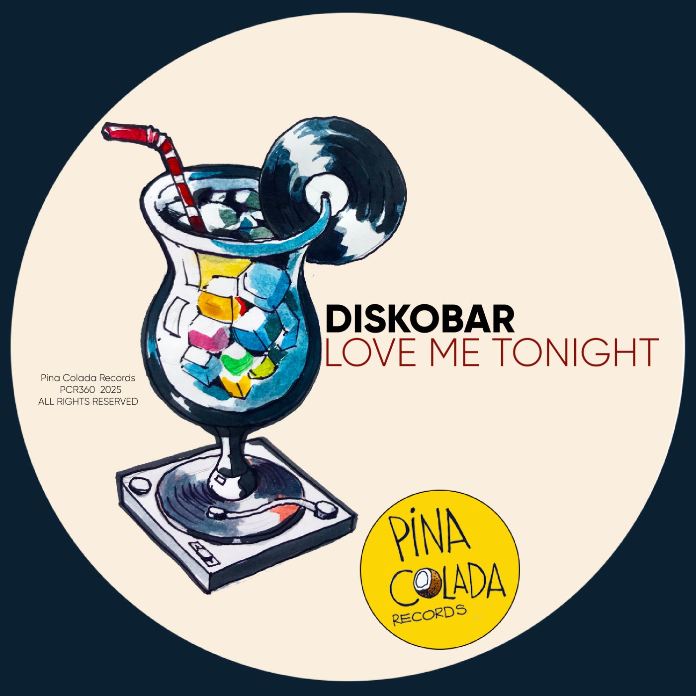 image cover: Diskobar - Love Me Tonight on Pina Colada Records