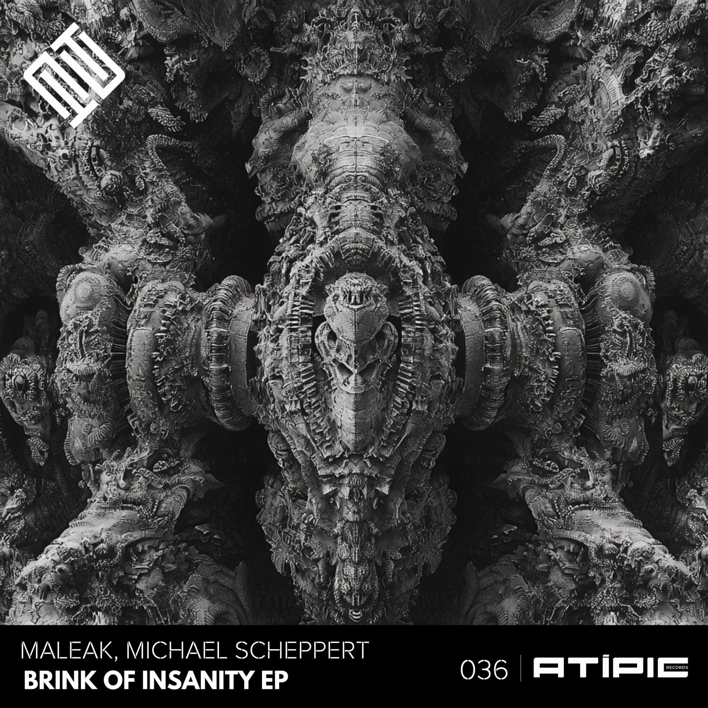 image cover: Maleak, Michael Scheppert - Brink of Insanity on Atípic Records