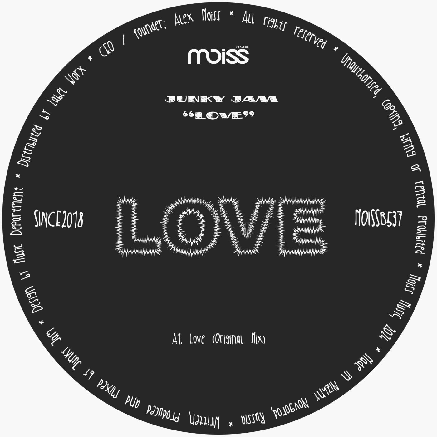 Cover Image for Junky Jam - Love on Moiss Music Black