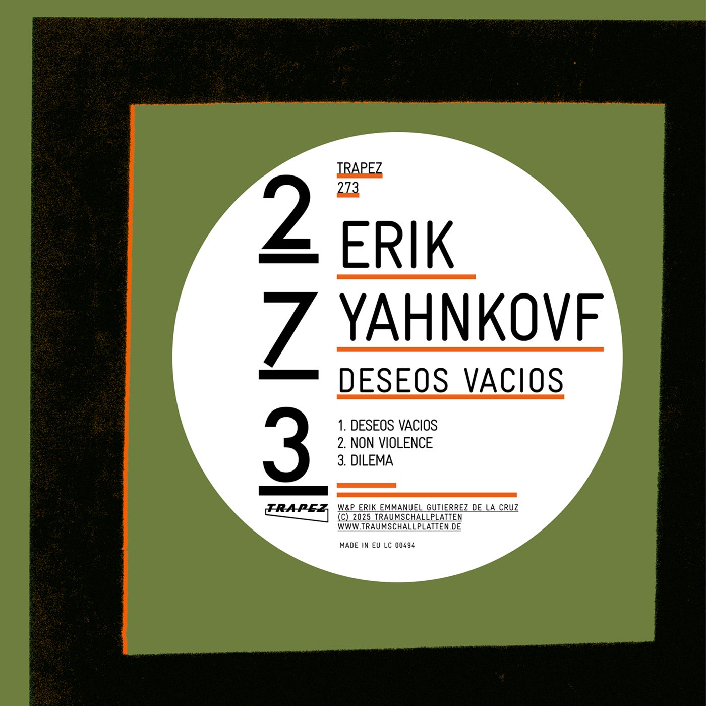 image cover: Erik Yahnkovf - Deseos Vacios EP on Trapez