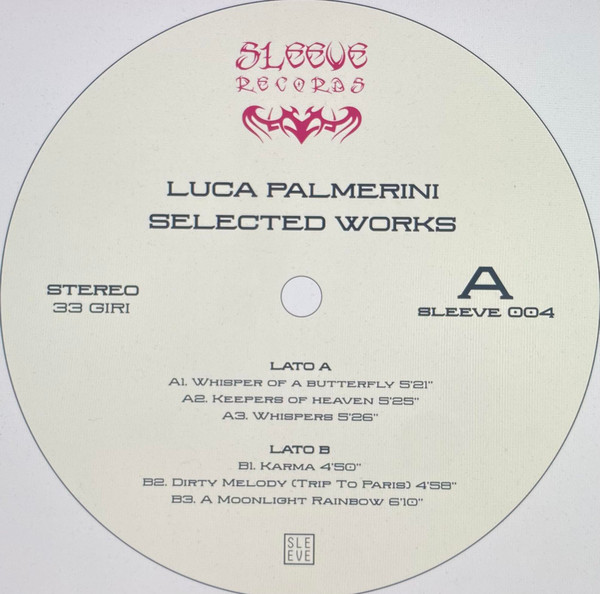 image cover: Luca Palmerini - Selected Works (Vinyl) on Sleeve Records