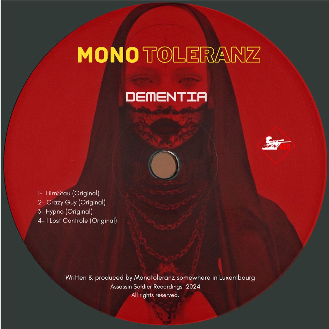 image cover: MonoToleranz - Dementia on Assassin Soldier Recordings