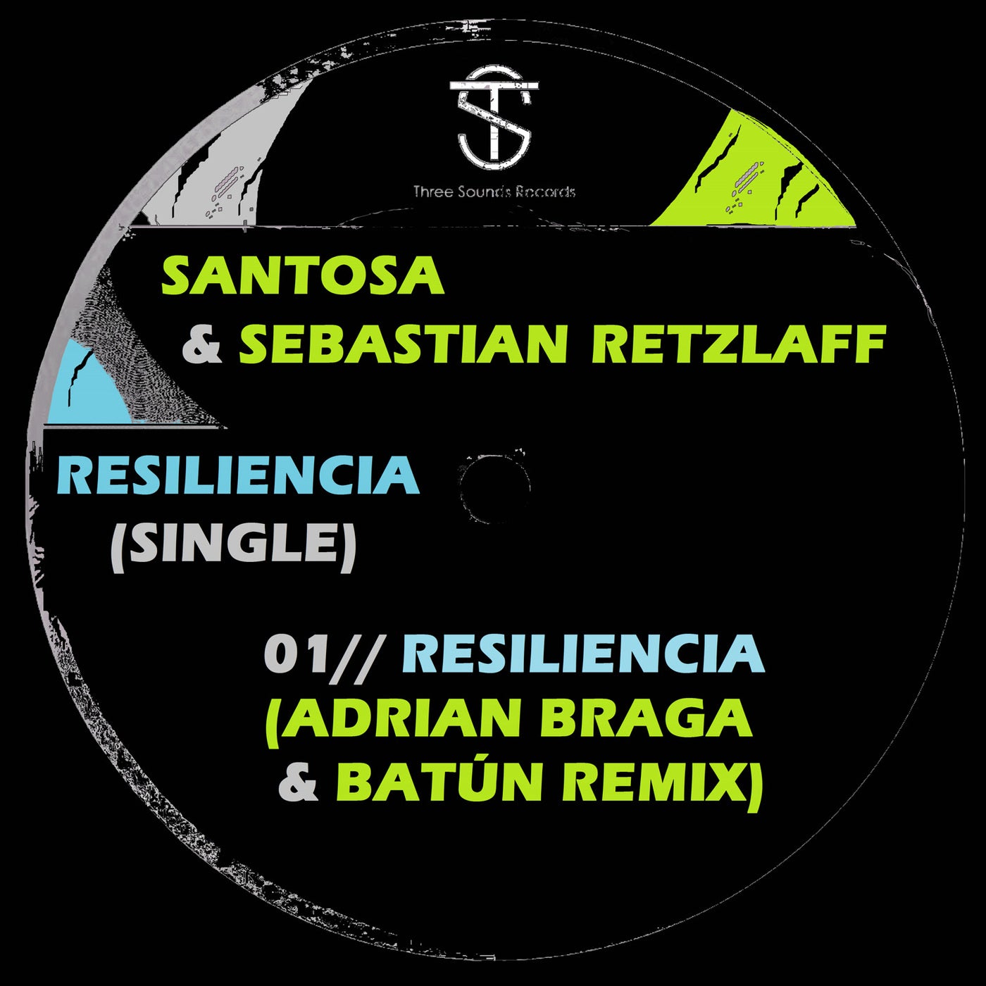 image cover: Santosa, Sebastian Retzlaff - Resiliencia (Adrian Braga & Batún Remix) on Three Sounds Records