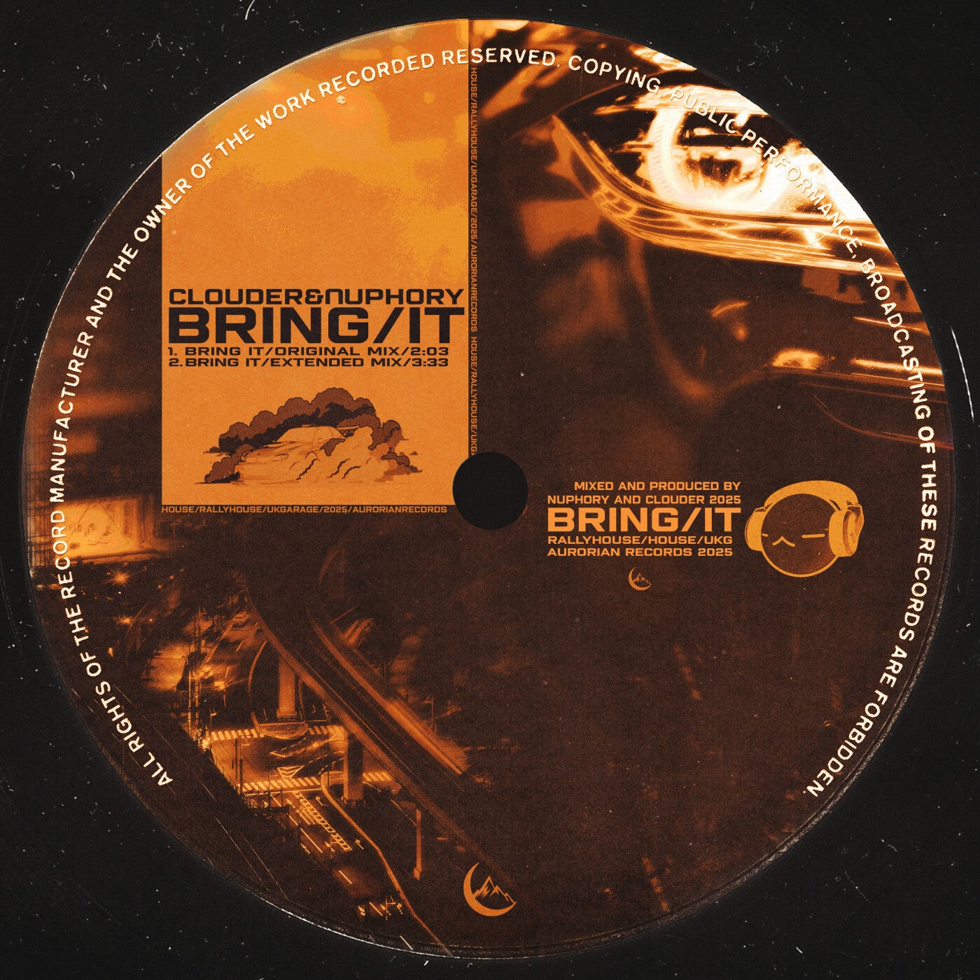 image cover: Clouder, nuphory - BRING IT (Extended Mix) on Aurorian Records