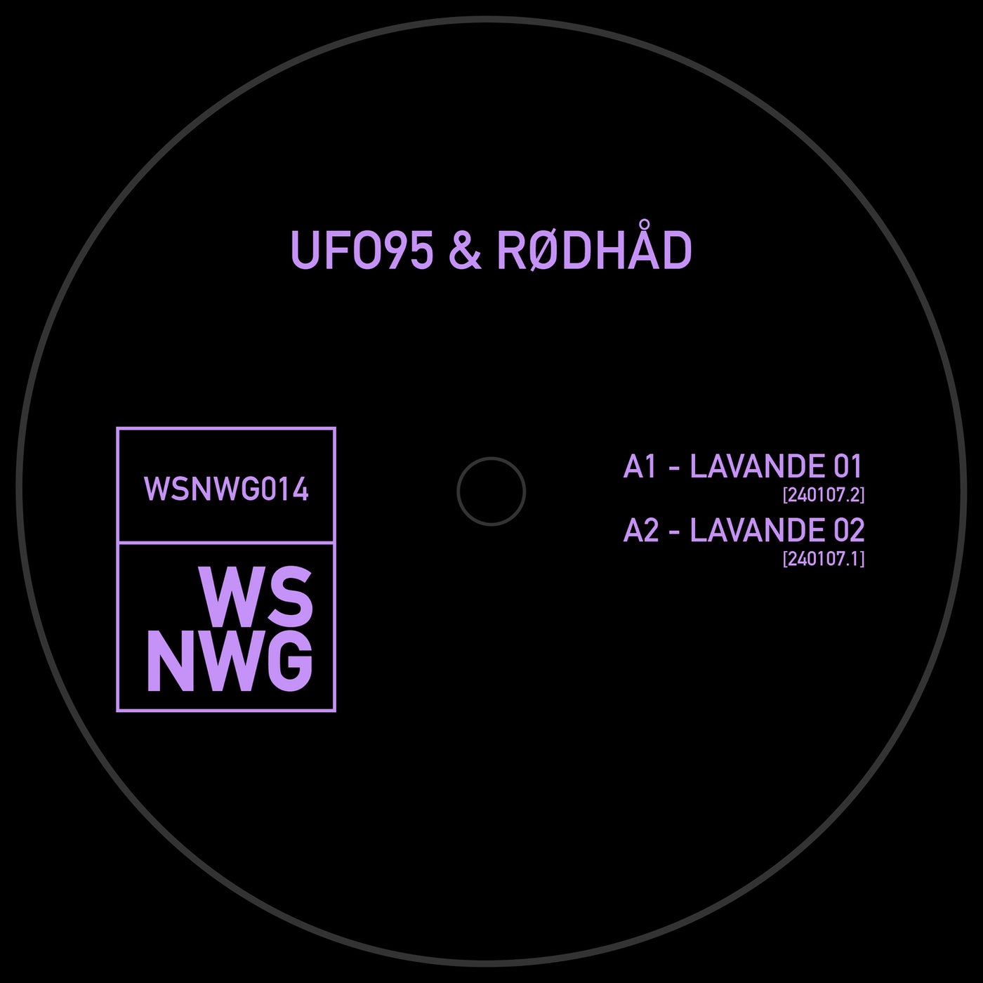 image cover: Rødhåd, UFO95 - LAVANDE on WSNWG