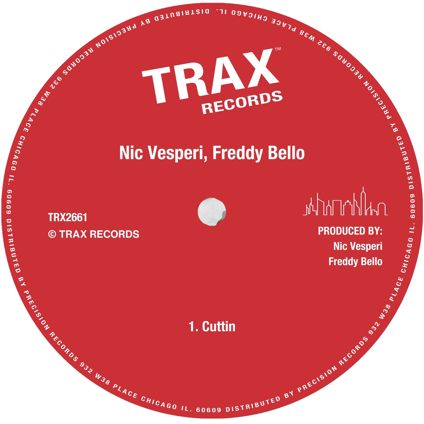 image cover: Freddy Bello, Nic Vesperi - Cuttin on Trax Records