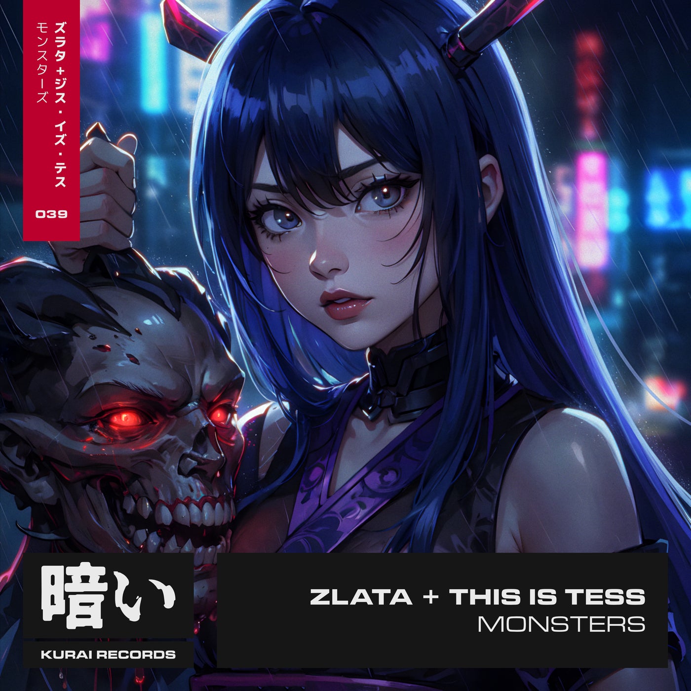 image cover: ZLATA (US), This is Tess - Monsters on Kurai Records