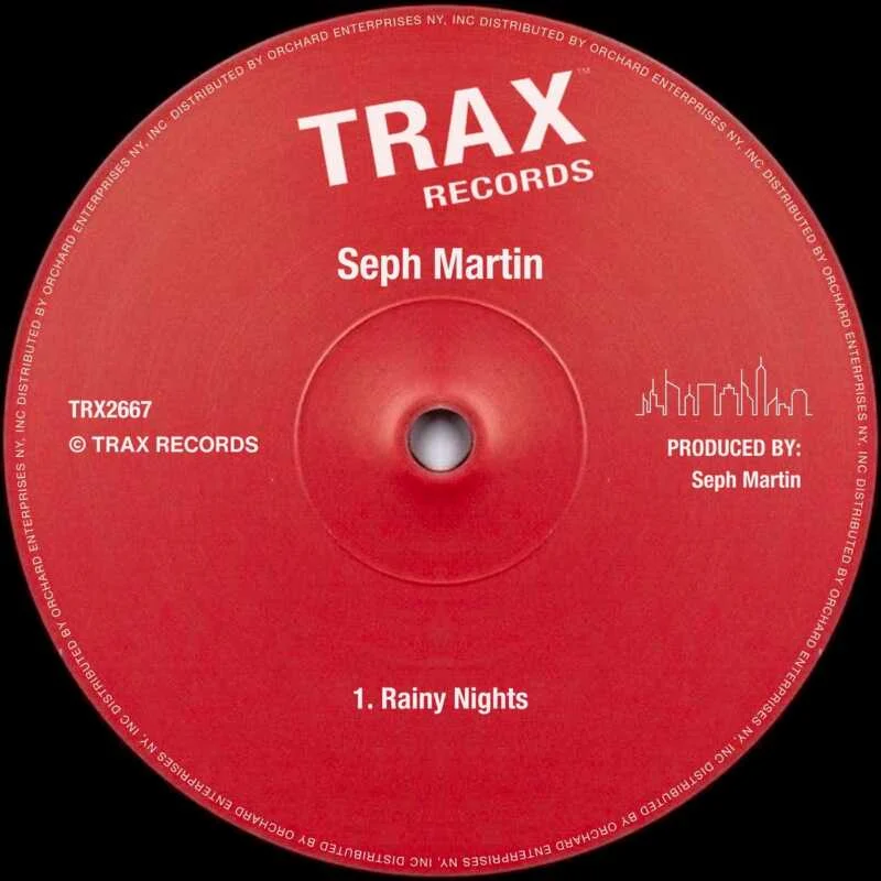 Cover Image for Seph Martin - Rainy Nights on Trax Records